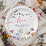 Love Is In Bloom Bridal Shower Wildflower Paper Plates<br><div class="desc">Love is blossoming for the bride-to-be! This nature-inspired bridal shower showcases a breathtaking wildflower watercolor illustration. Each item is fully customizable, inviting you to personalize it with your unique details. Don't hesitate to reach out with any special requests! PLEASE NOTE: For assistance on orders, shipping, product information, etc., contact Zazzle...</div>