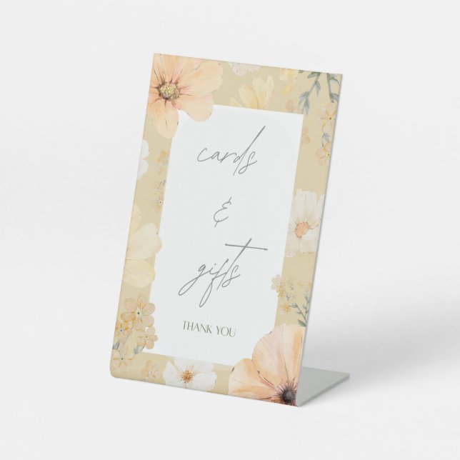 Love is in Bloom Cards & Gifts Tabletop sign (Front)