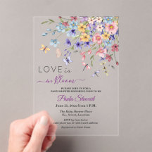 Love is in Bloom Dragonflies Baby Shower
