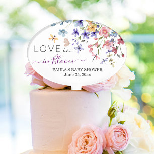 Love is in Bloom Dragonflies Baby Shower Cake Topper