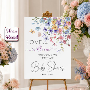 Love is in Bloom Dragonflies Baby Shower Welcome Foam Board