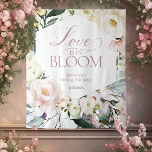 Love is in Bloom   Floral Bridal Shower Backdrops