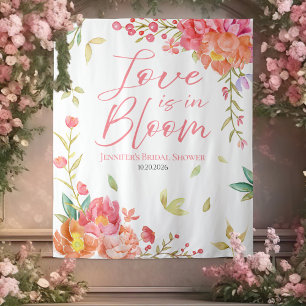 Love is in Bloom   Floral Bridal Shower Backdrops