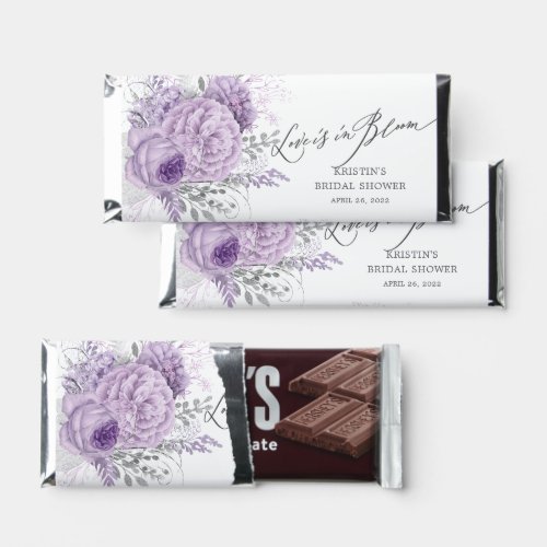 Love Is In Bloom Floral Bridal Shower Hershey Bar 