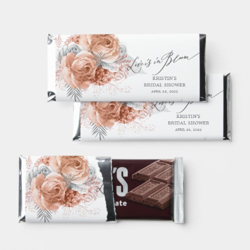 Love Is In Bloom Floral Bridal Shower Hershey Bar 