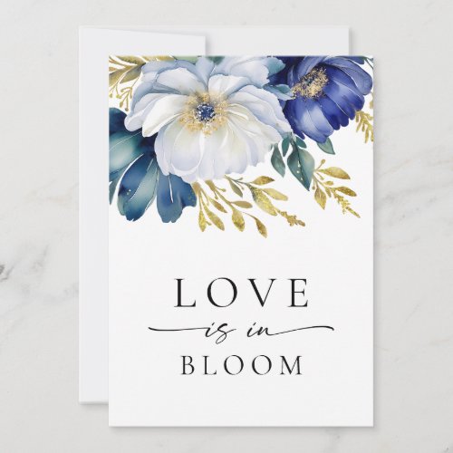 Love is in Bloom Floral Bridal Shower Invitation 