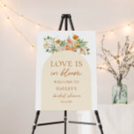 Love Is In Bloom Floral Bridal Shower Welcome Sign<br><div class="desc">Love Is In Bloom Floral Bridal Shower Welcome Sign</div>