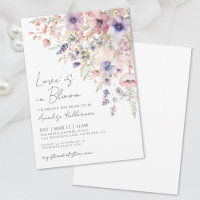 Love Is In Bloom Floral Wildflower Bridal Shower