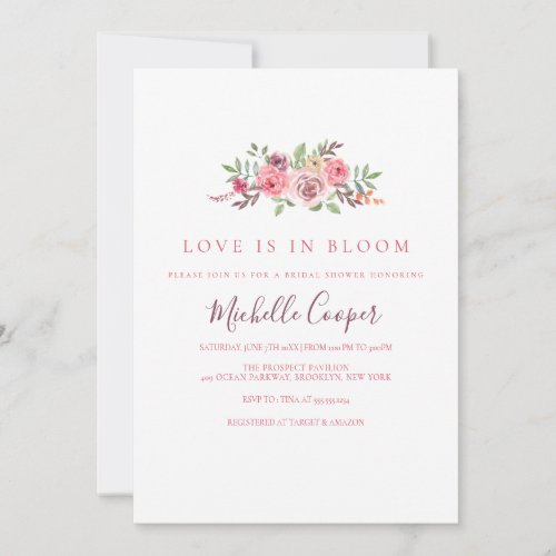 Love is in Bloom Garden Bridal Shower Invitation