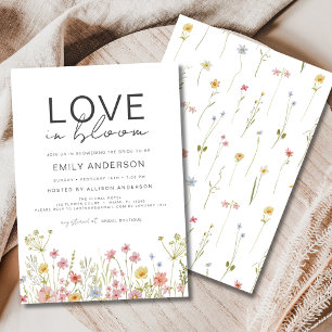 Love is in Bloom Garden Wildflower Bridal Shower Invitation