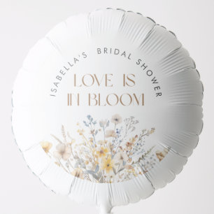 Love Is In Bloom Modern Wildflower Bridal Shower Balloon