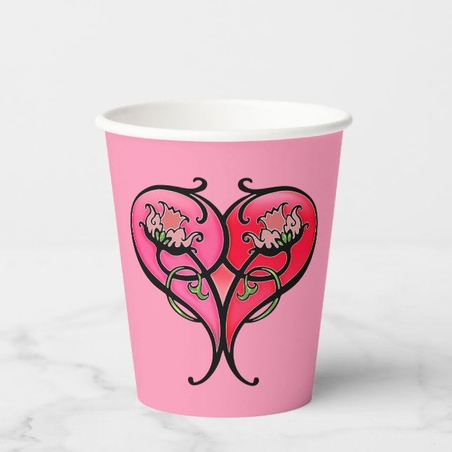Love is in Bloom Paper Cups (Front)