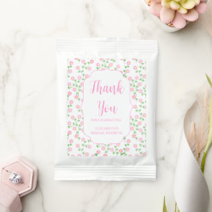 Love Is In Bloom Pink Floral Bridal Shower Lemonade Drink Mix