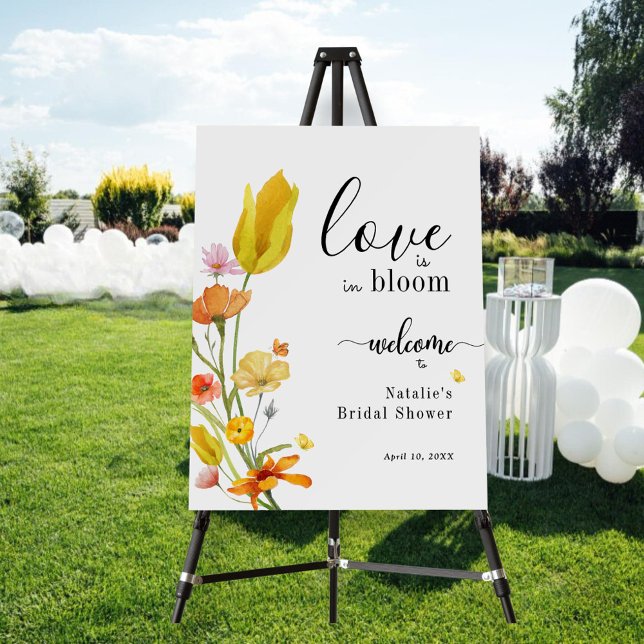 Love is in Bloom Spring Bridal Shower Welcome Sign (Creator Uploaded)