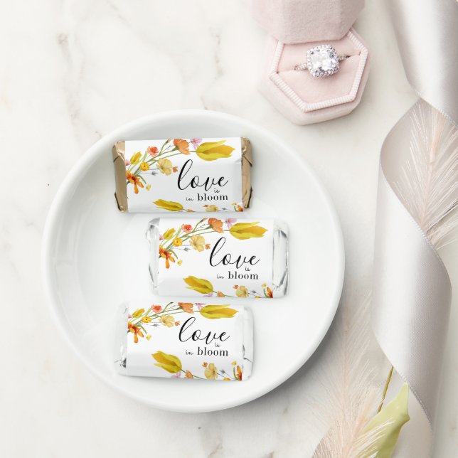 Love is in Bloom Spring Wildflower Bridal Shower Hershey's Miniatures (Wedding)