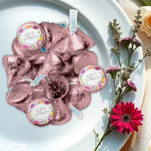 Love is in Bloom Watercolor Floral Bridal Shower Hershey®'s Kisses®