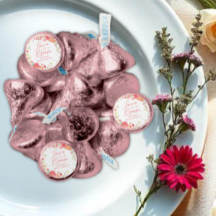 Love is in Bloom   Watercolor Floral Bridal Shower Hershey®'s Kisses®