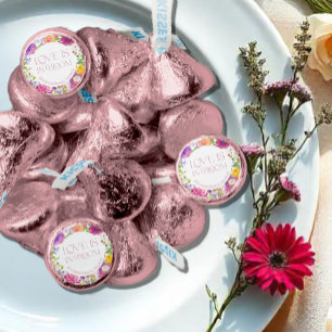 Love is in Bloom   Watercolor Floral Bridal Shower Hershey®'s Kisses®