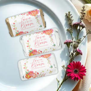 Love is in Bloom Watercolor Floral Bridal Shower Hershey's Miniatures