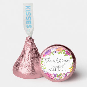 Love is in Bloom Watercolor Floral Bridal Shower Labels