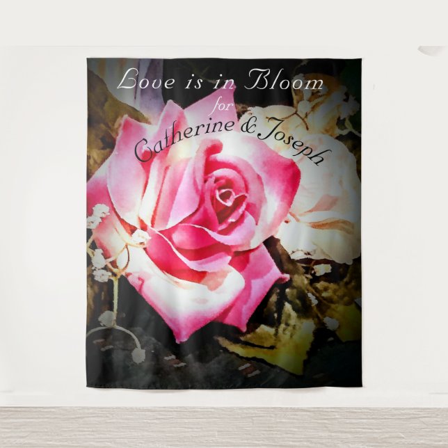 Love is in Bloom Wedding Backdrop (Front)