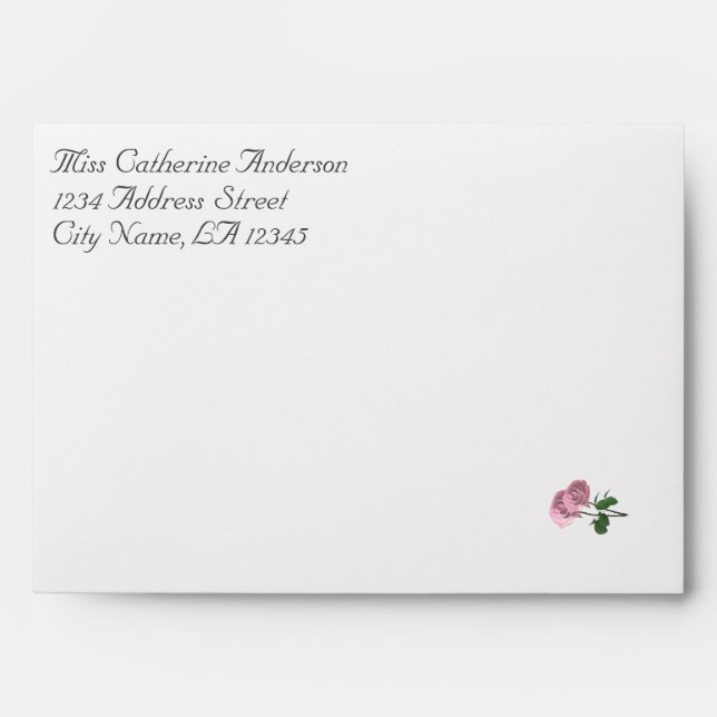 Love is in Bloom Wedding Invitation Envelope (Front)