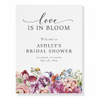 Love Is In Bloom Welcome Sign