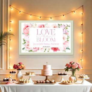 Love is in Bloom Wild Garden Frame Bridal Shower Poster