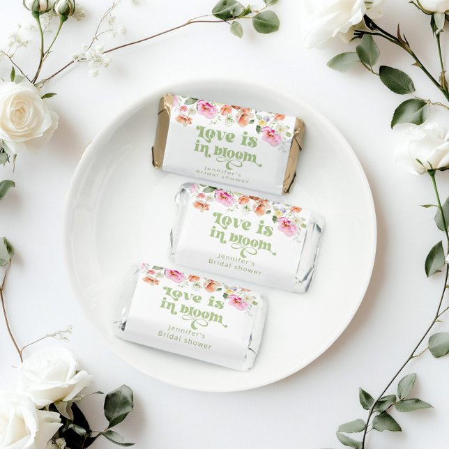 Love is in bloom wildflower bridal shower hershey's miniatures (Creator Uploaded)
