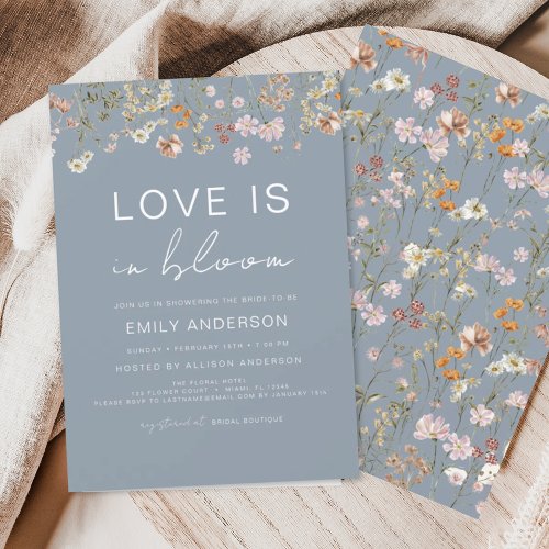 Love is in Bloom Wildflower Bridal Shower Invitation