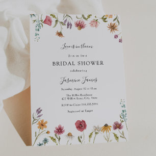 Love is in Bloom Wildflower Bridal Shower Invitation