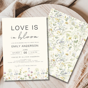 Love is in Bloom Wildflower Bridal Shower Invitation