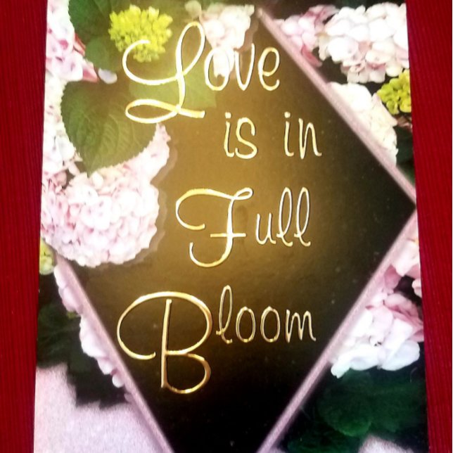 Love Is In Full Bloom Wedding Foil Invitation (Creator Uploaded)