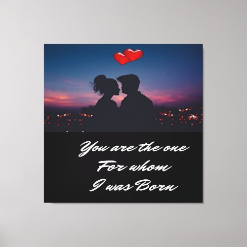 Love is in the air 7 canvas print