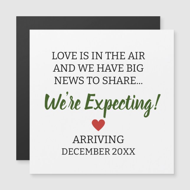 Love is in the air and we have big news pregnancy  (Front/Back)