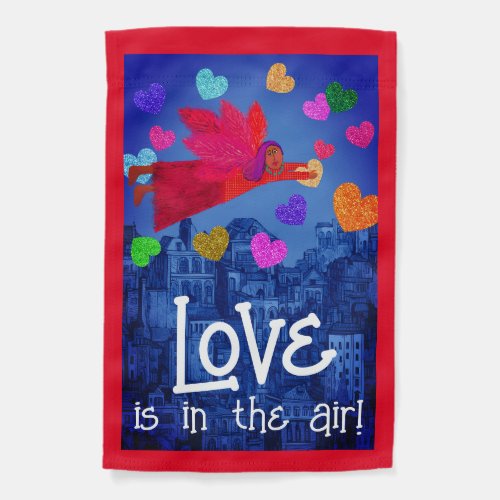 Love is in the Air Angel Hearts  Garden Flag
