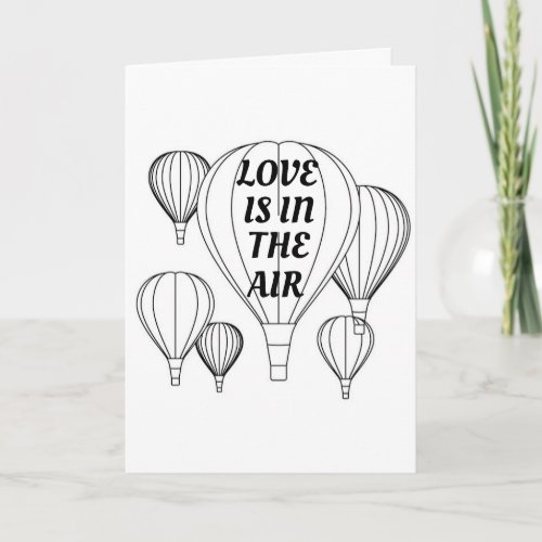 LOVE IS IN THE AIR ANNIVERSARY CARD