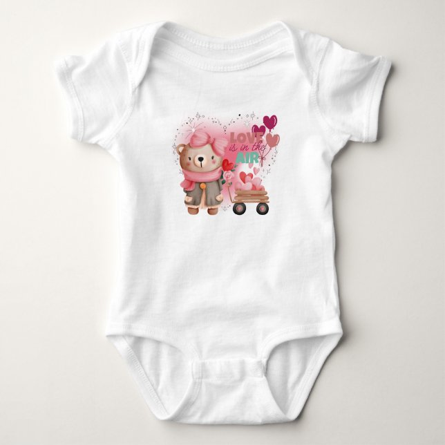Love is in the Air Baby Bodysuit (Front)