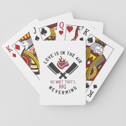 Love Is In The Air BBQ Playing Cards