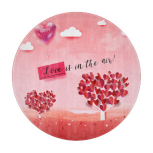 "Love is in the Air!" beautiful Love tree Cutting Board