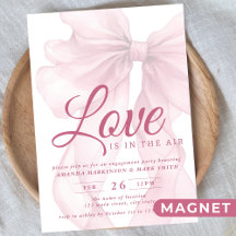 Love Is In The Air Bow Mauve Engagement Party