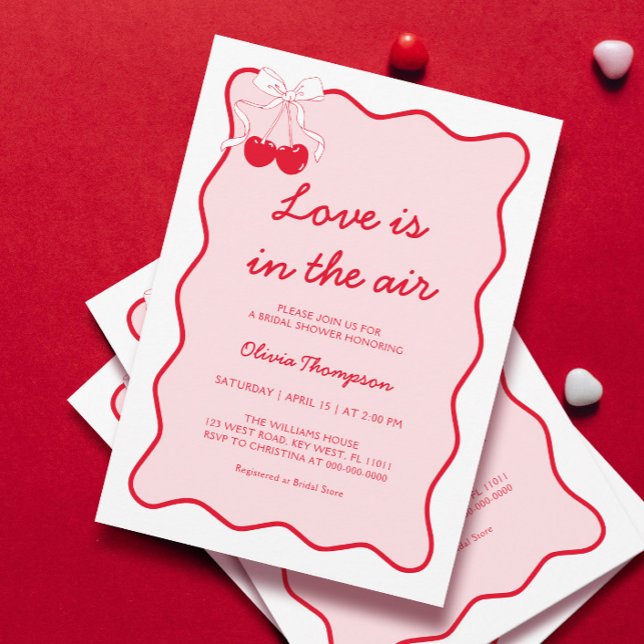 Love is in the Air Bridal Shower Invitation (Creator Uploaded)