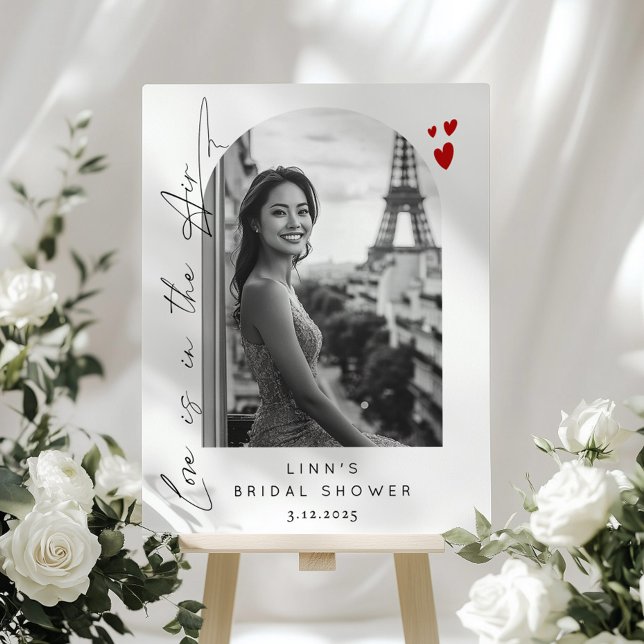 Love is in the air Bridal Shower photo Welcome Foam Board (Creator Uploaded)