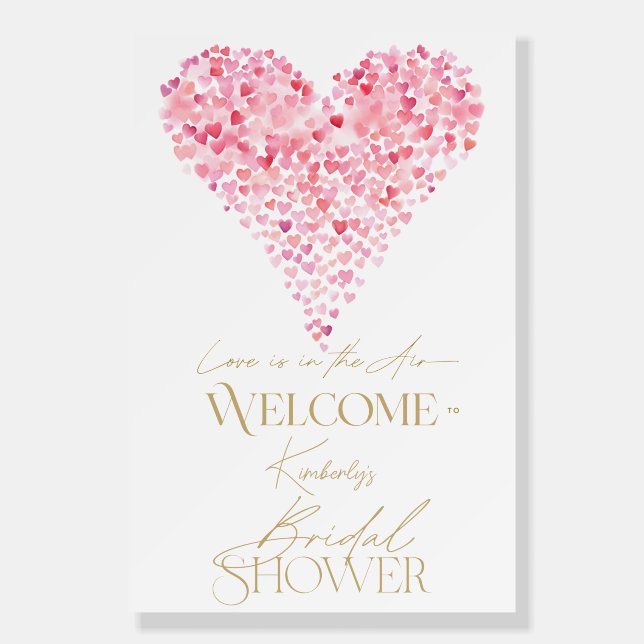 Love is in the Air Bridal Shower Welcome Sign (Front)