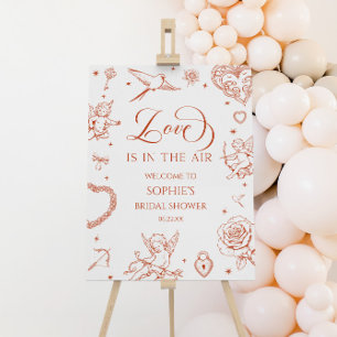 Love Is In The Air Bridal Shower Welcome Sign