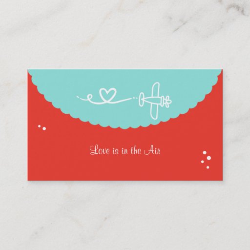 Customizable Love is in the Air Business Cards