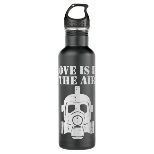 Love Is In The Air But So Is The Flu Funny Anti V Stainless Steel Water Bottle