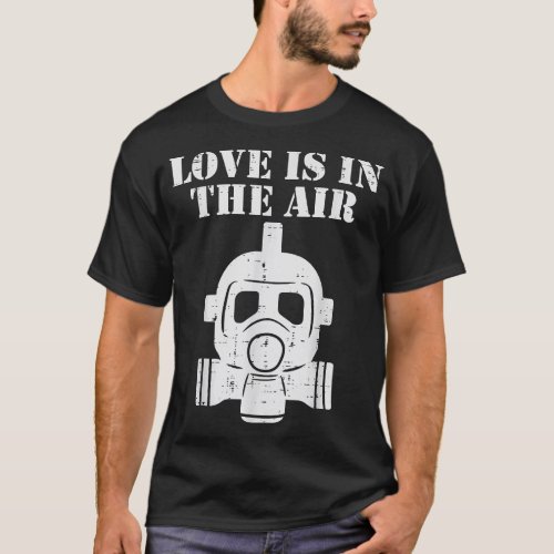 Love Is In The Air But So Is The Flu Funny Anti V T_Shirt