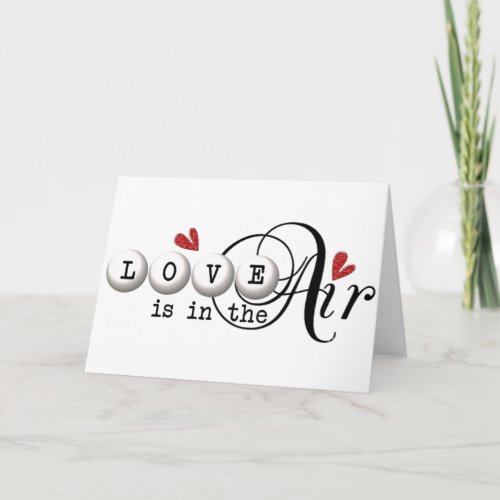 LOVE IS IN THE AIR CHRISTMAS LOVE CARD