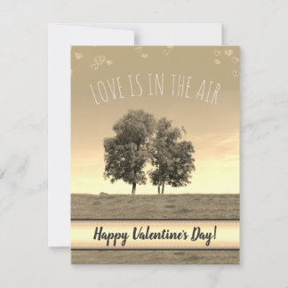 Love is in the Air (customizable) Holiday Card